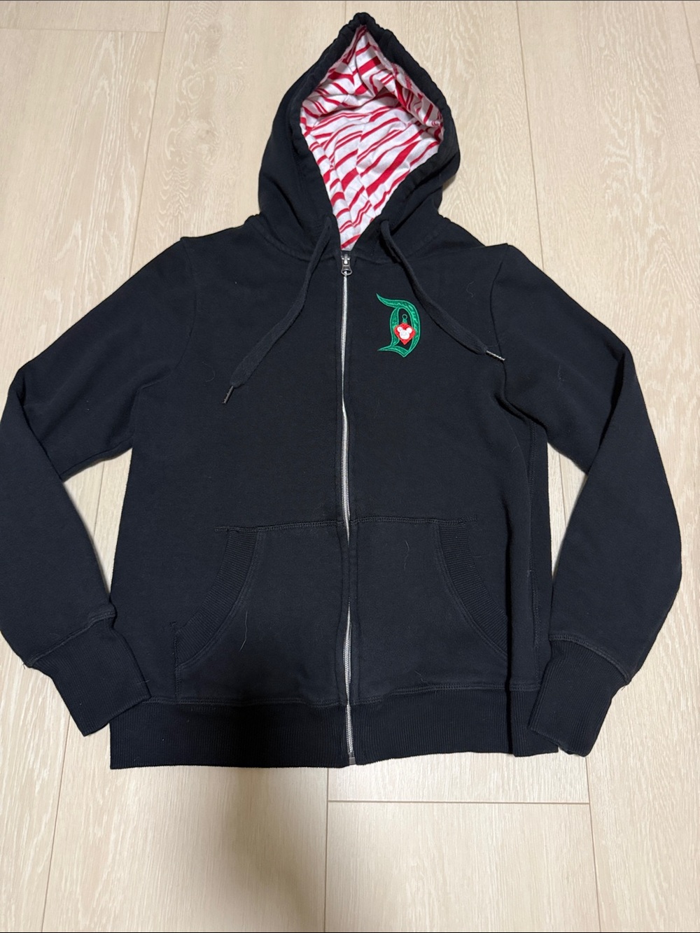 Disney Black 'Jolly' Holiday Hoodie with Mickey Graphic - Picture 4 of 9